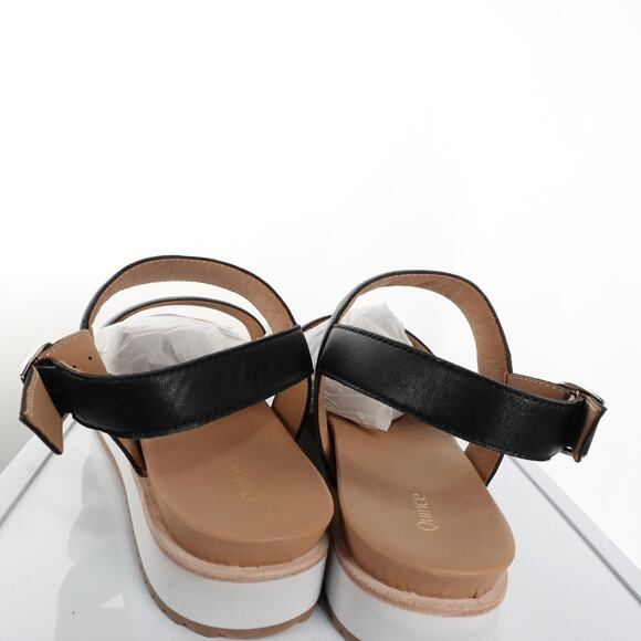 New Quince Italian Leather Platform Sandal Women's Sz 9 Comfy 4104-79 - Picture 3 of 7